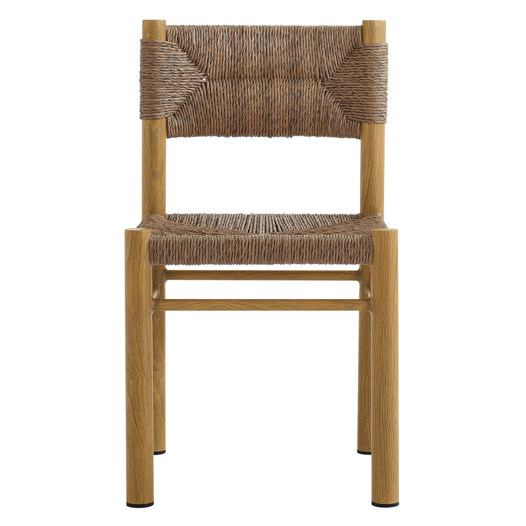 Cortland Rattan and Aluminum Dining Chairs Set of 2
