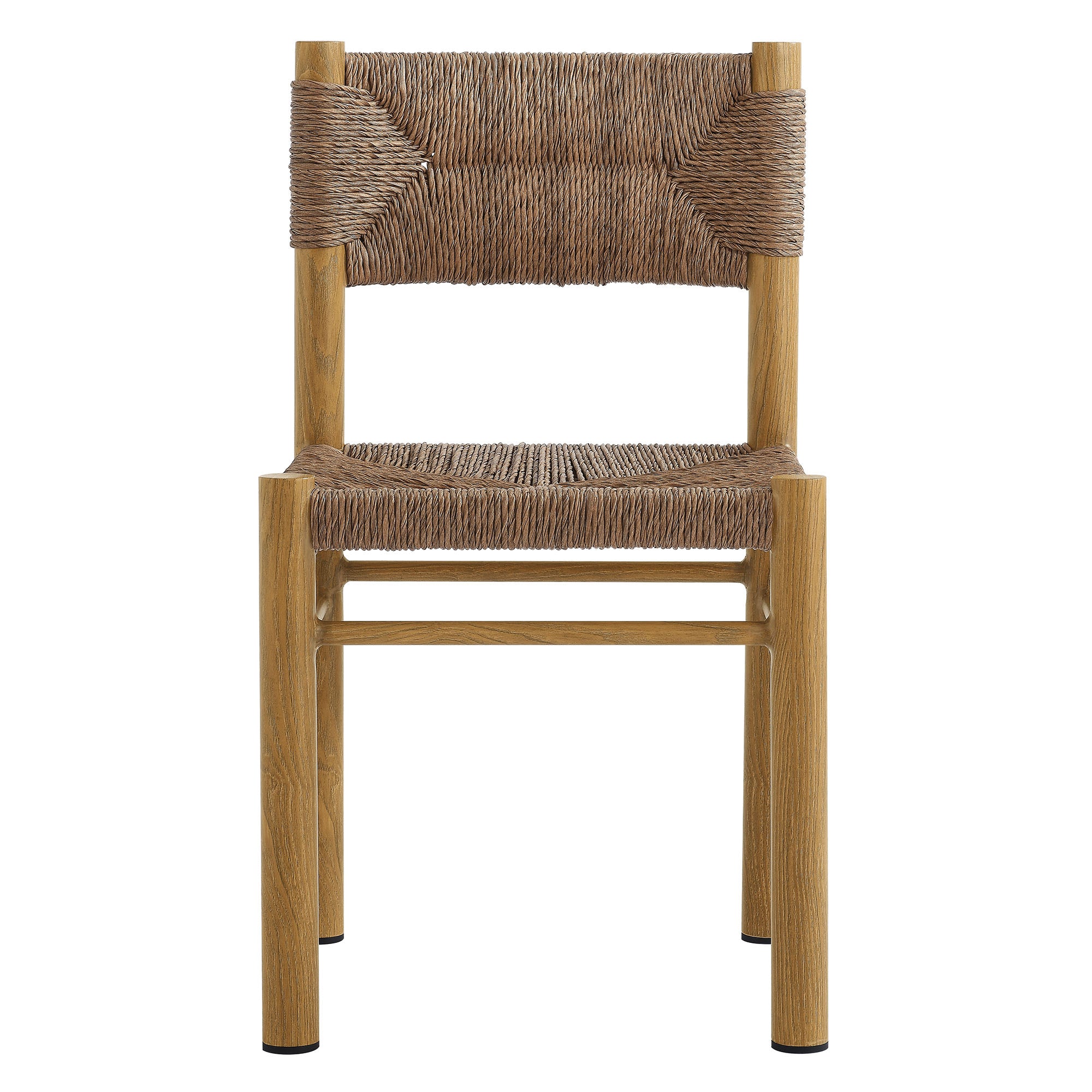 Cortland Rattan and Aluminum Dining Chairs Set of 2