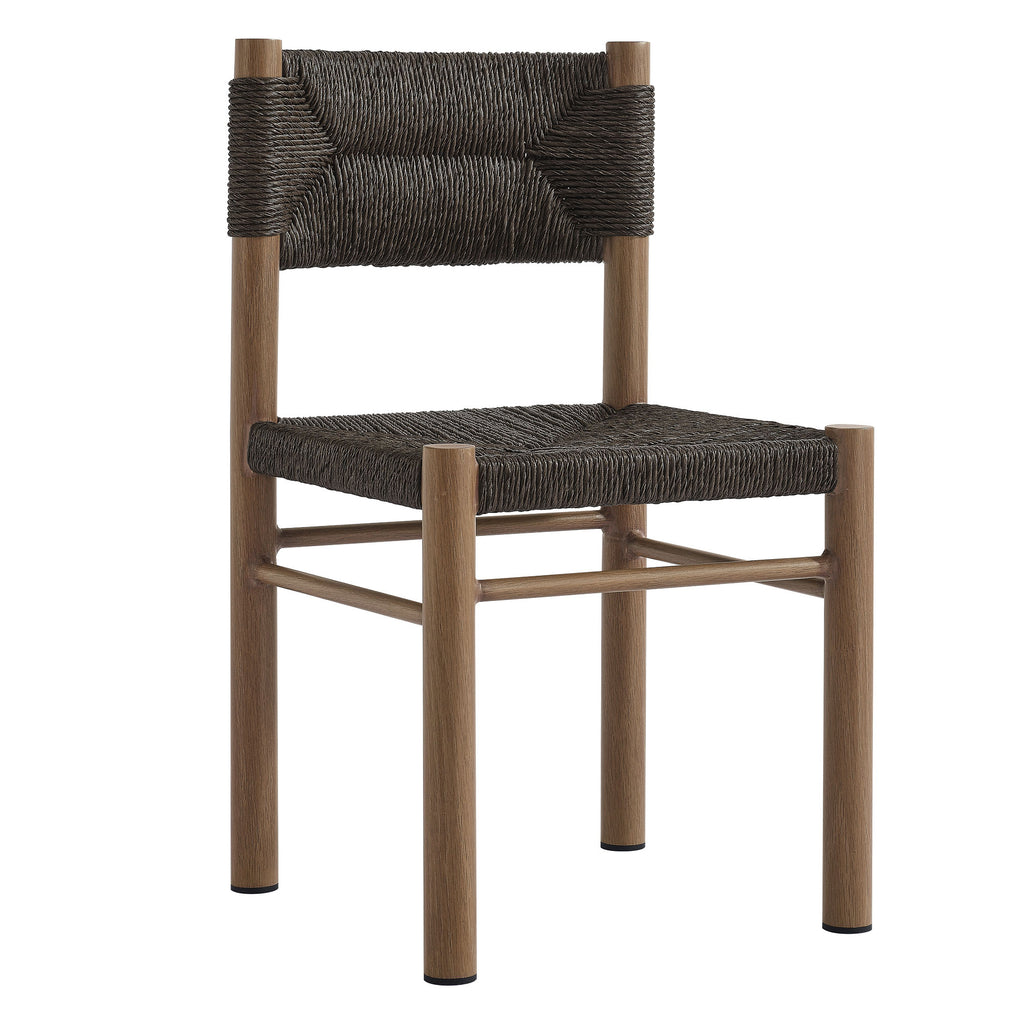Cortland Rattan and Aluminum Dining Chairs Set of 2