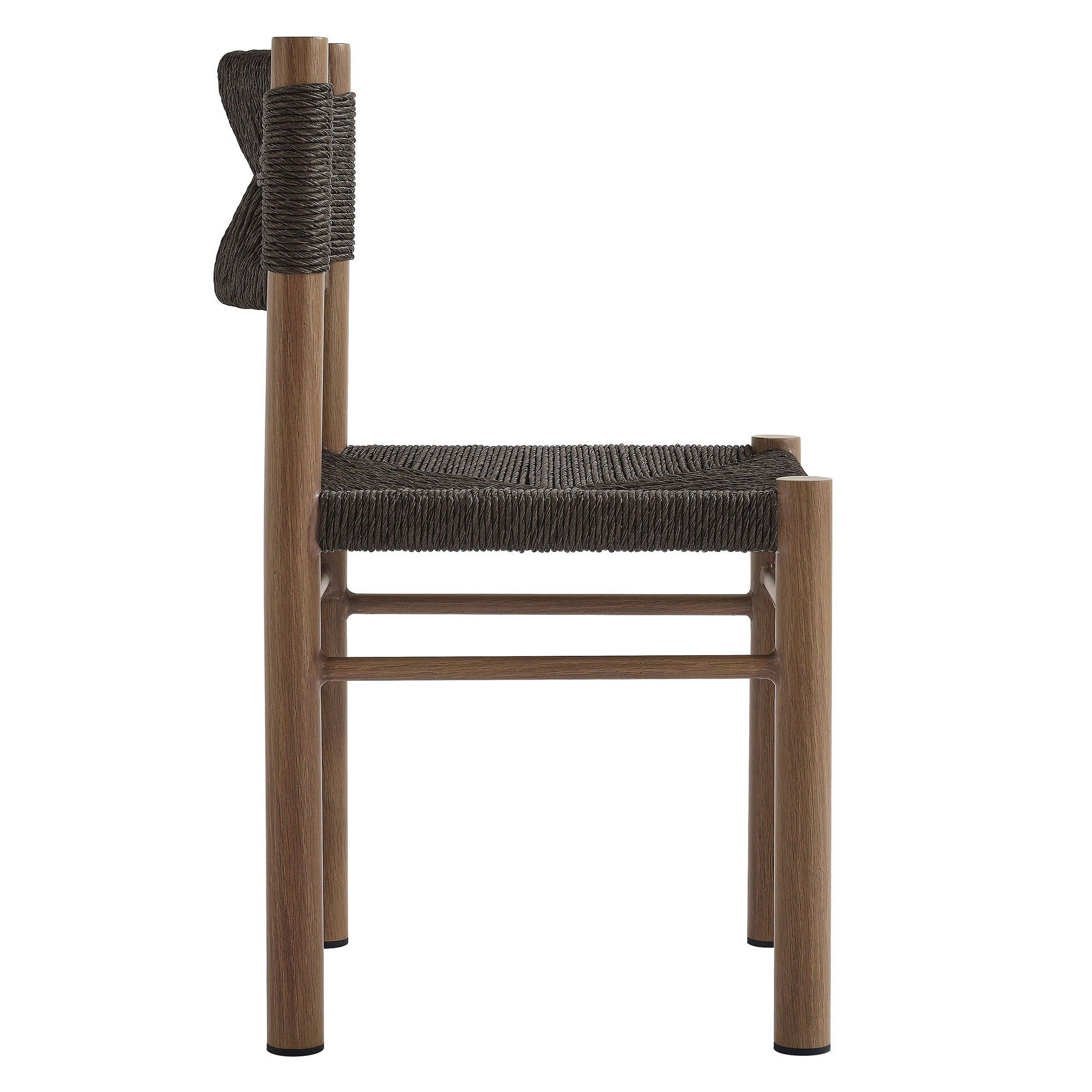 Cortland Rattan and Aluminum Dining Chairs Set of 2