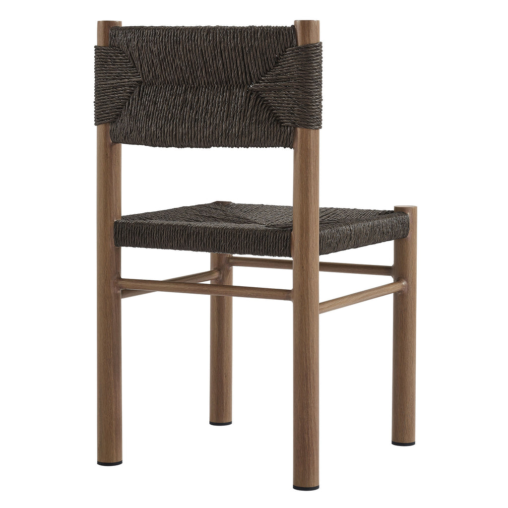 Cortland Rattan and Aluminum Dining Chairs Set of 2