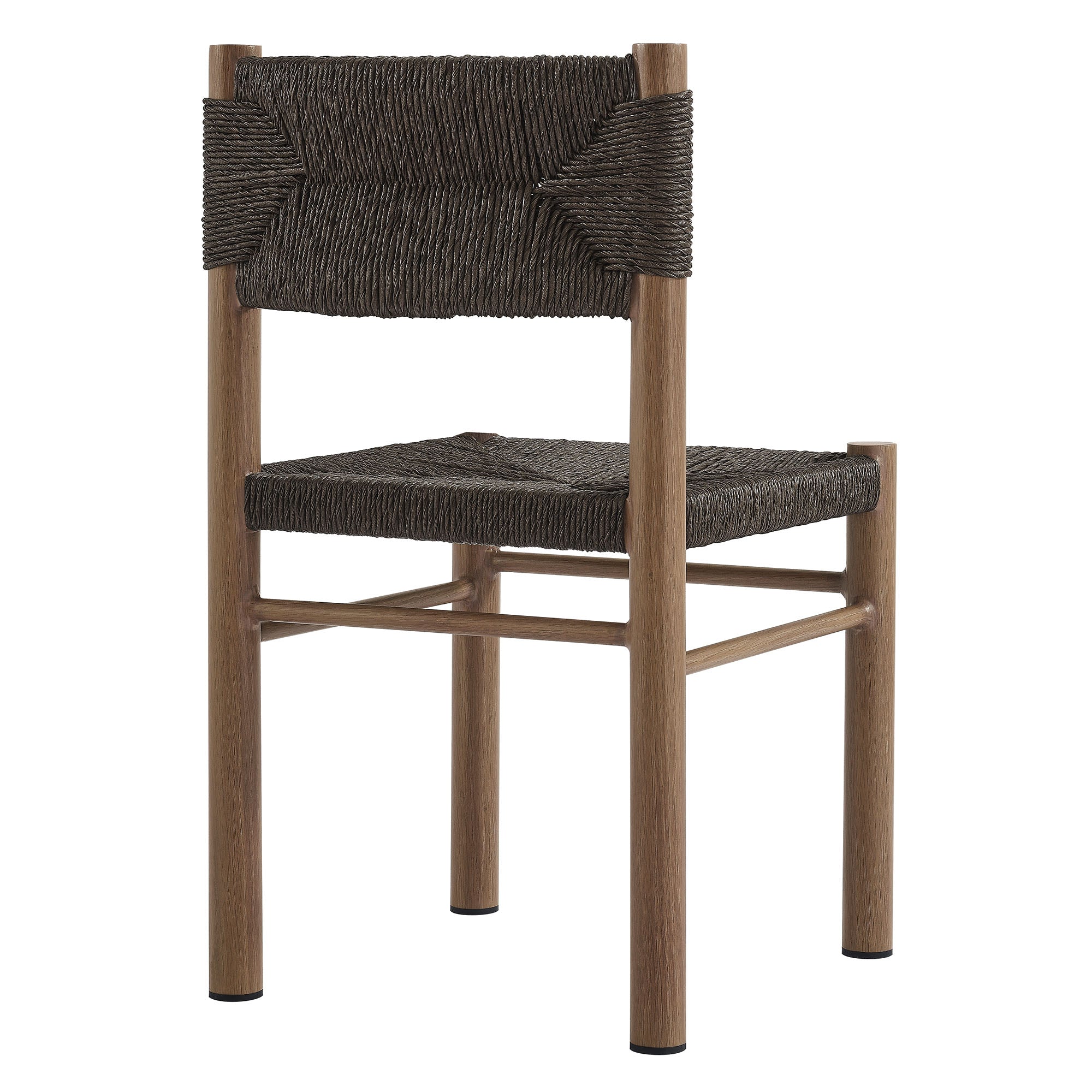 Cortland Rattan and Aluminum Dining Chairs Set of 2