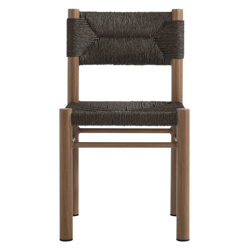 Cortland Rattan and Aluminum Dining Chairs Set of 2