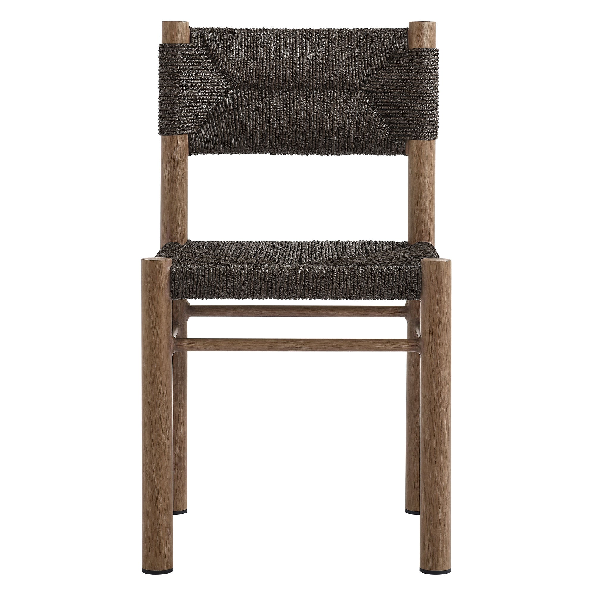 Cortland Rattan and Aluminum Dining Chairs Set of 2