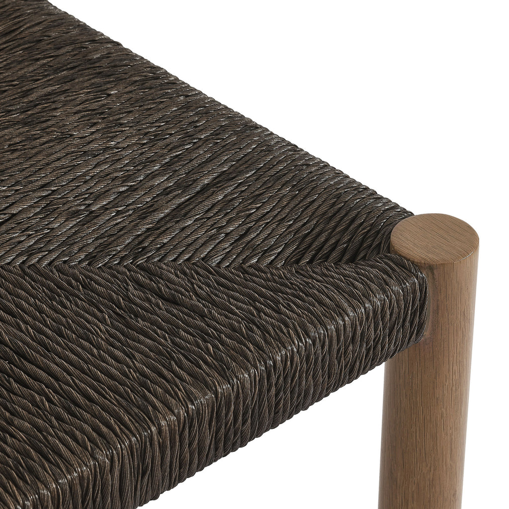 Cortland Outdoor Rattan and Aluminum Counter Stools Set of 2
