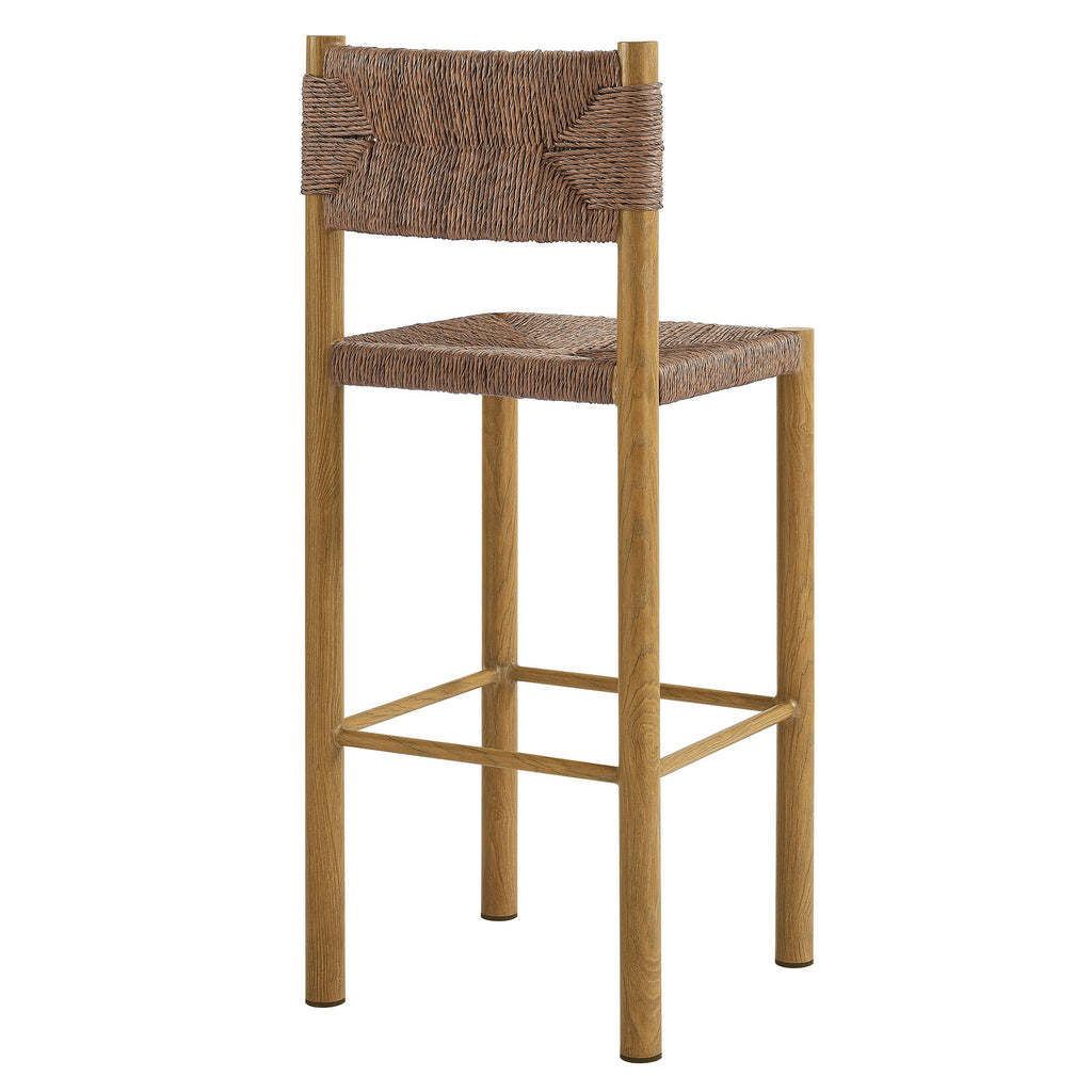 Cortland Outdoor Rattan and Aluminum Bar Stools Set of 2