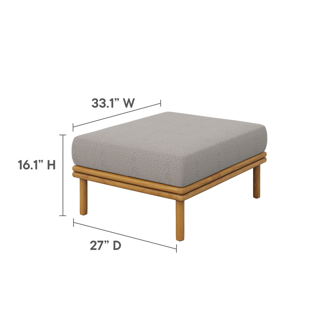 Henry Outdoor Teak Ottoman