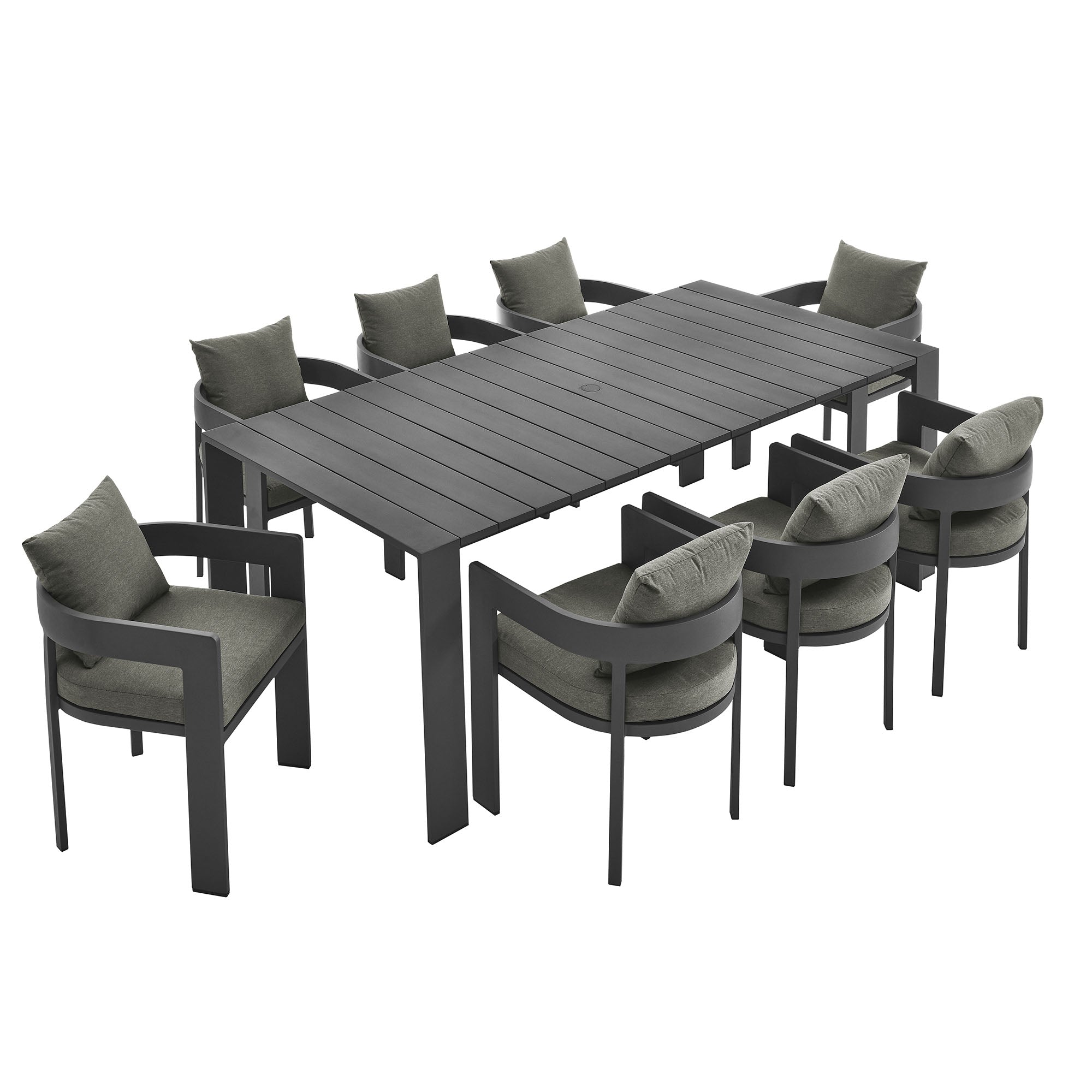 Tulsa 9 Piece Aluminum Dining Set