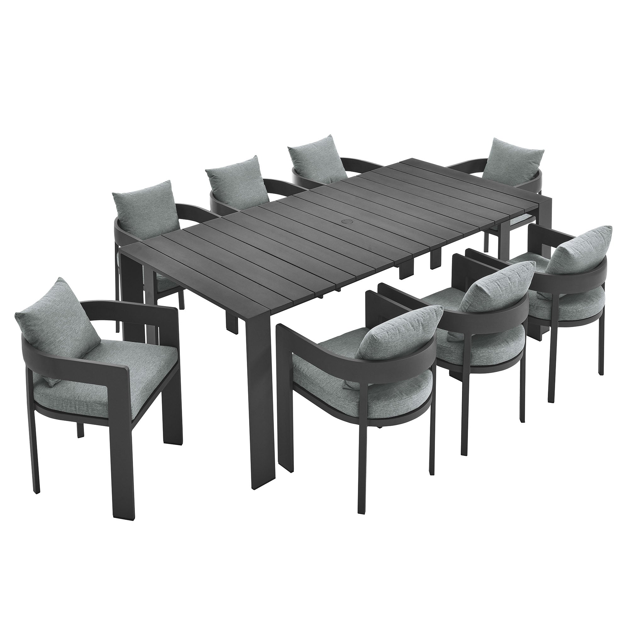 Tulsa 9 Piece Aluminum Dining Set