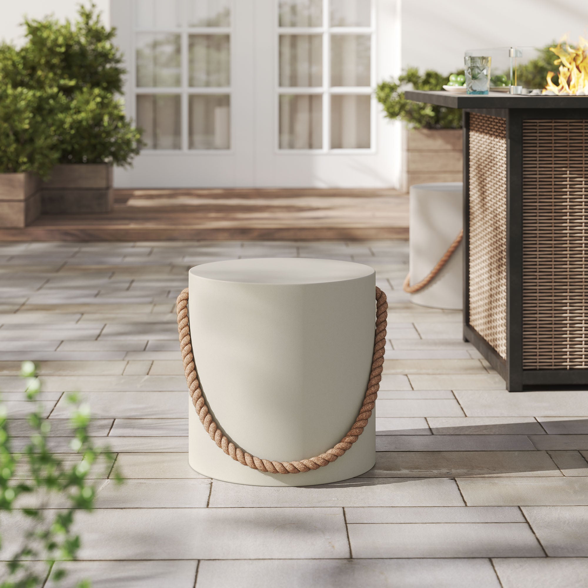 Isabella Outdoor Concrete Side Table