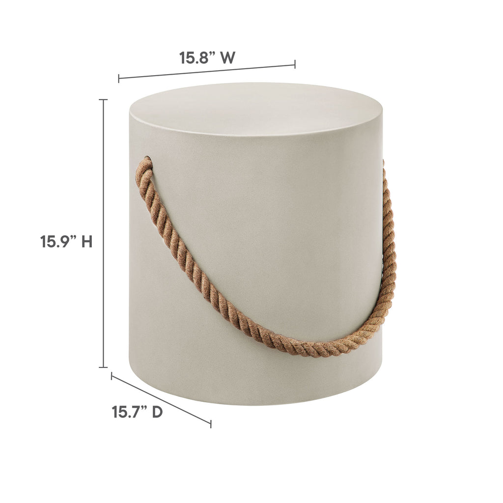 Isabella Outdoor Concrete Side Table