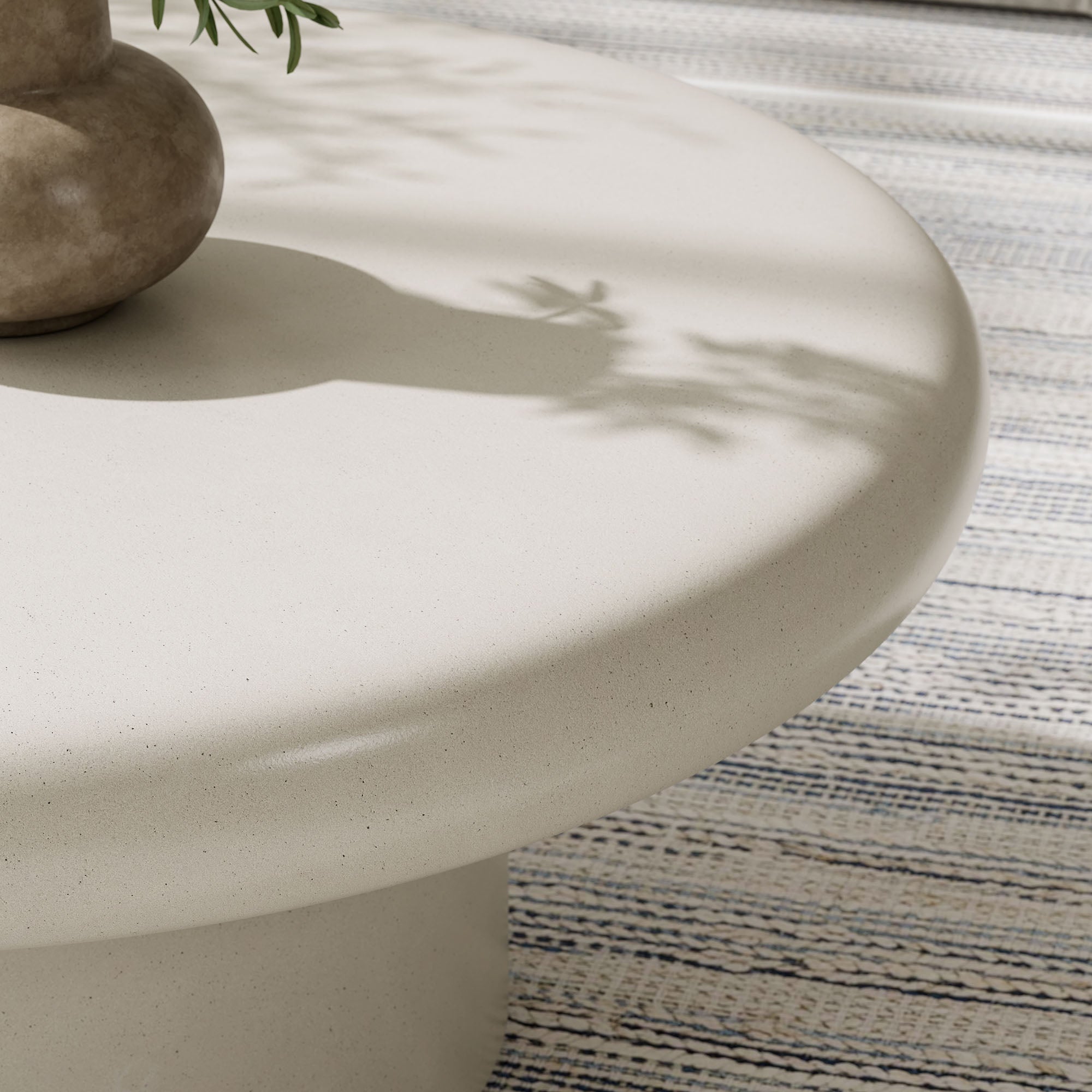 Ergos Outdoor Concrete Round Coffee Table