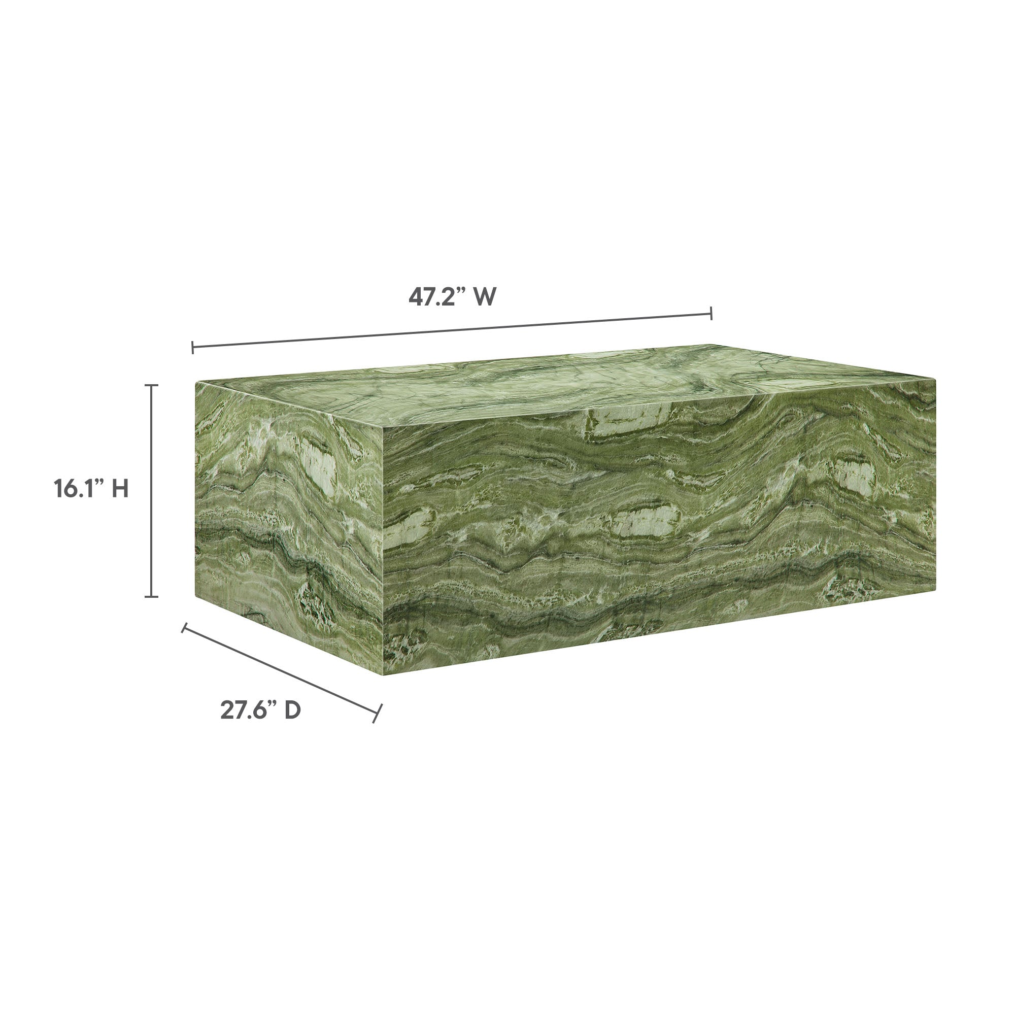 Jordan Outdoor Concrete Coffee Table