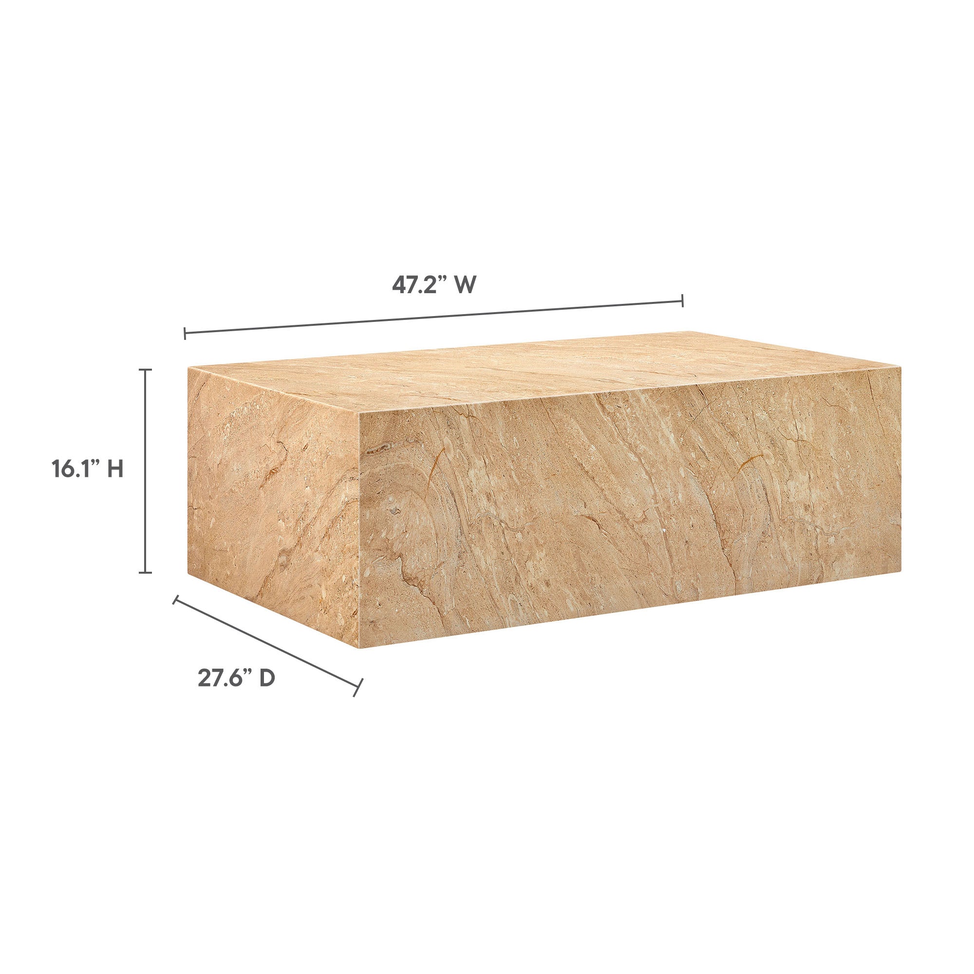Jordan Outdoor Concrete Coffee Table