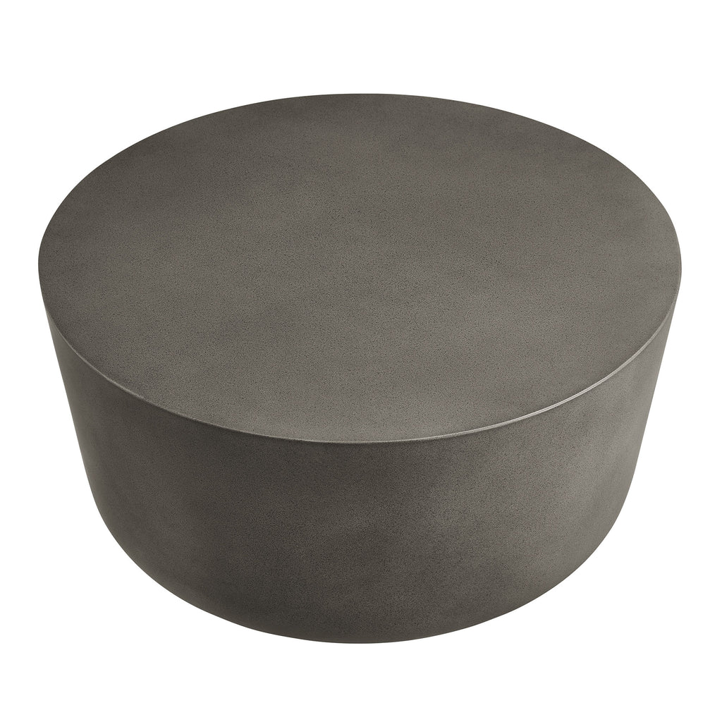 Bryson Round Outdoor Concrete Coffee Table