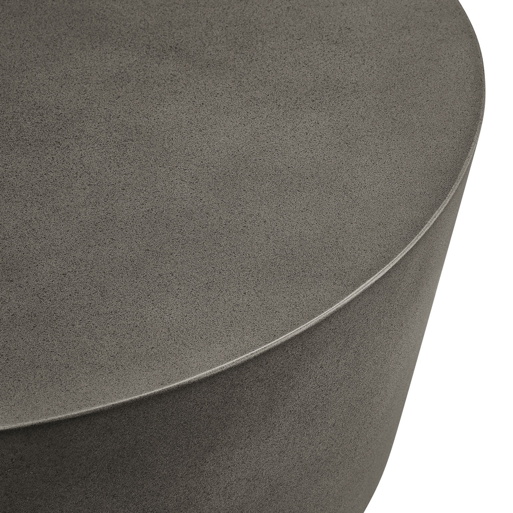 Bryson Round Outdoor Concrete Coffee Table