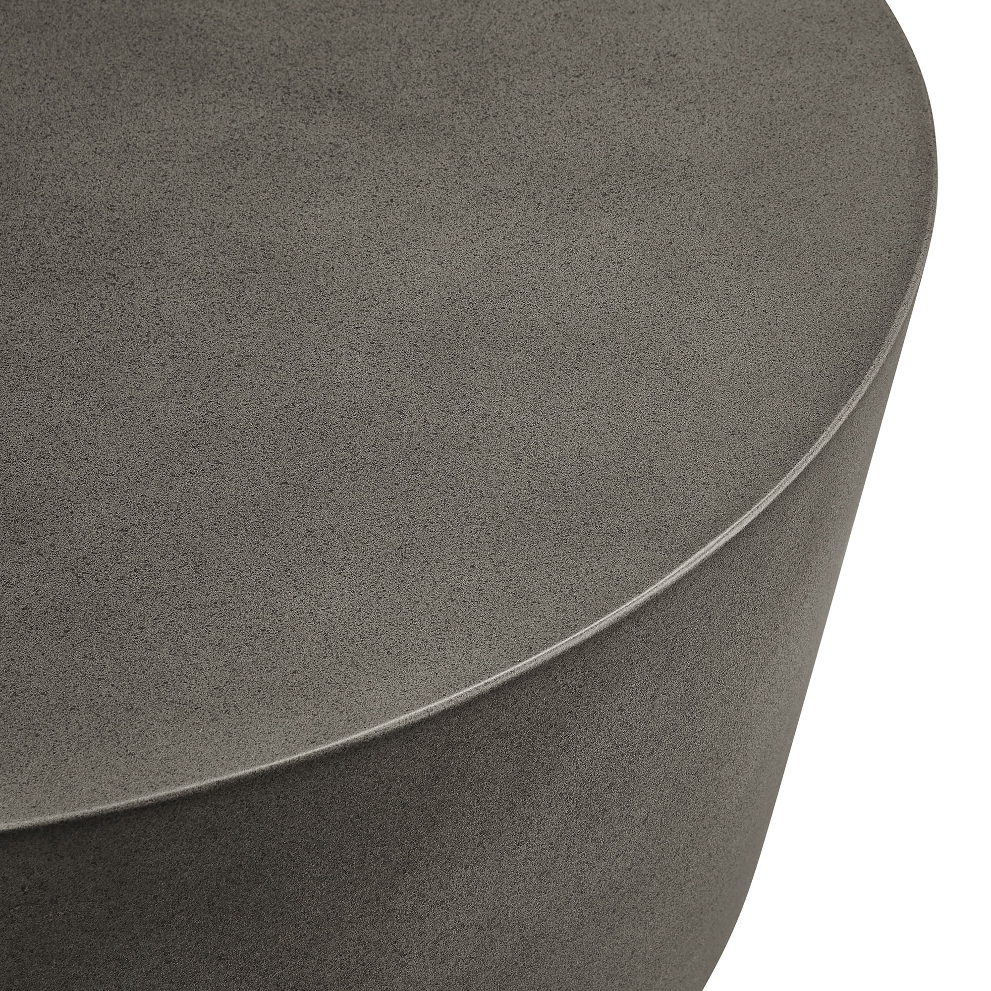 Bryson Round Outdoor Concrete Coffee Table