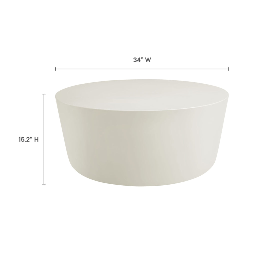 Bryson Round Outdoor Concrete Coffee Table