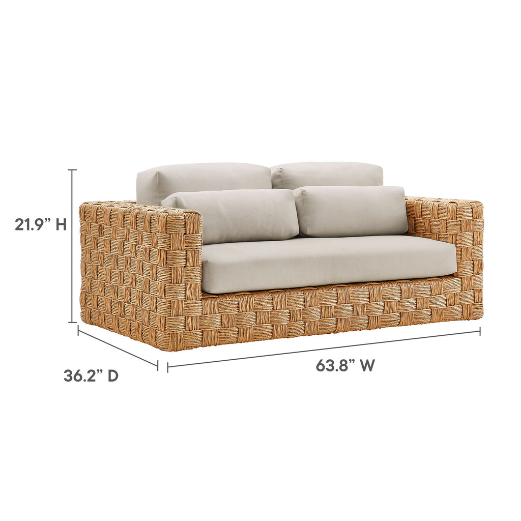 Steffan 4 Piece Outdoor Wicker Rattan Set