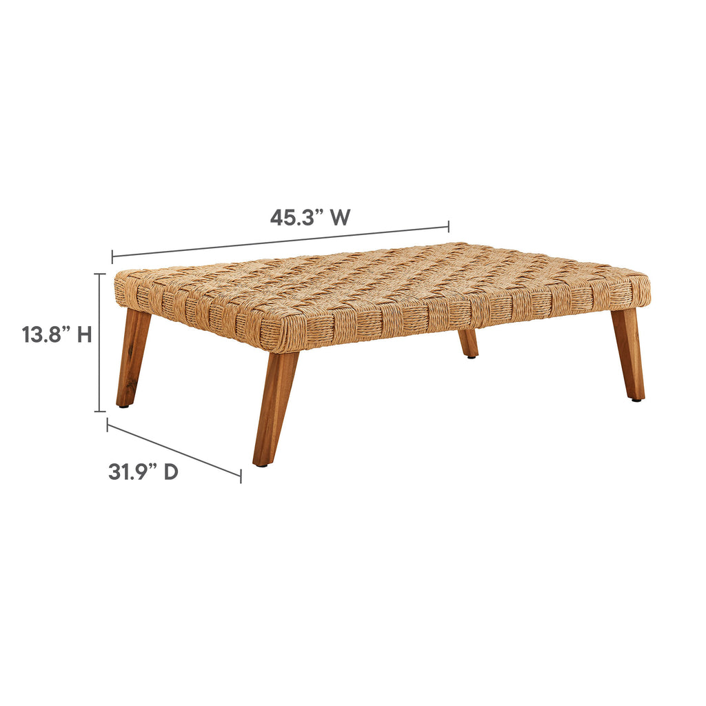 Steffan 4 Piece Outdoor Wicker Rattan Set