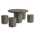 Bryson Concrete 5 Piece Dining Set