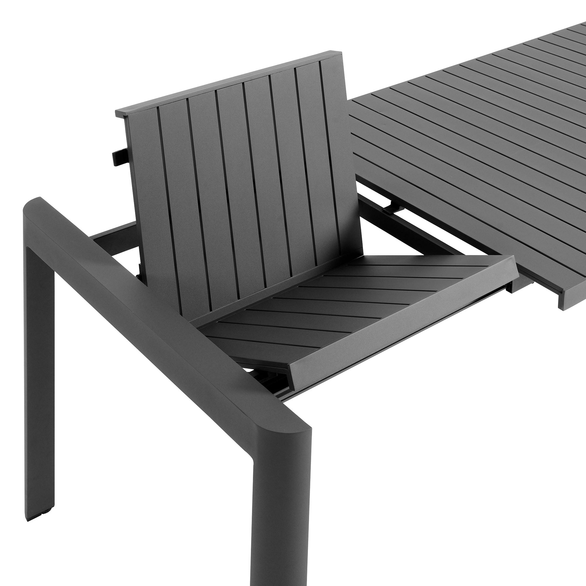 Tulsa Outdoor Extendable Aluminum Dining Table