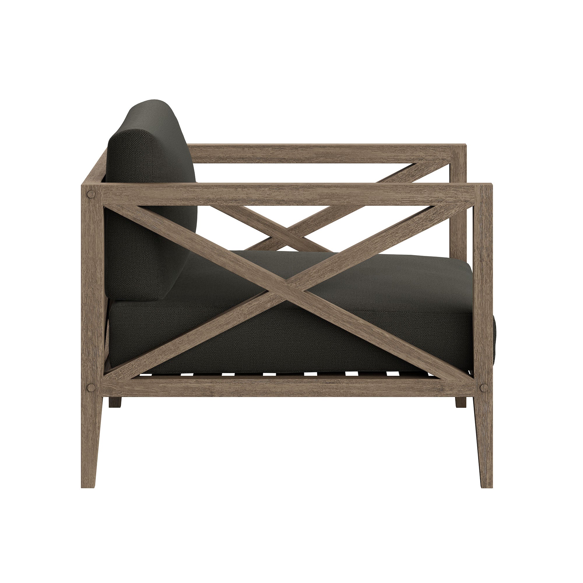Eastern 3 Piece Outdoor Teak Set with 2 Armchairs and Side Table