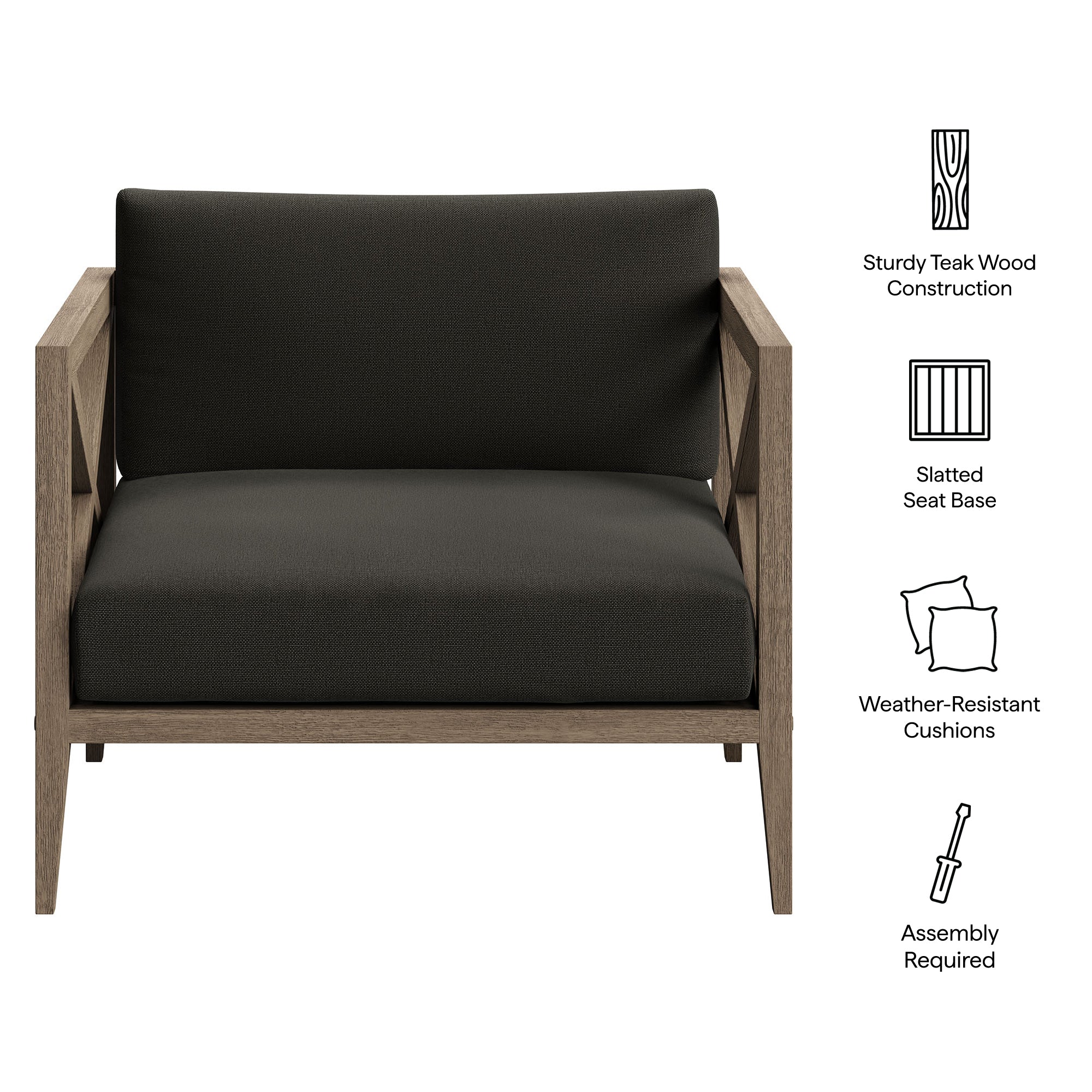 Eastern Outdoor Teak Armchair