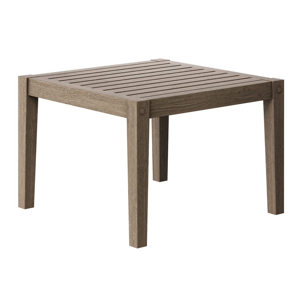 Eastern 3 Piece Outdoor Teak Set with 2 Armchairs and Side Table