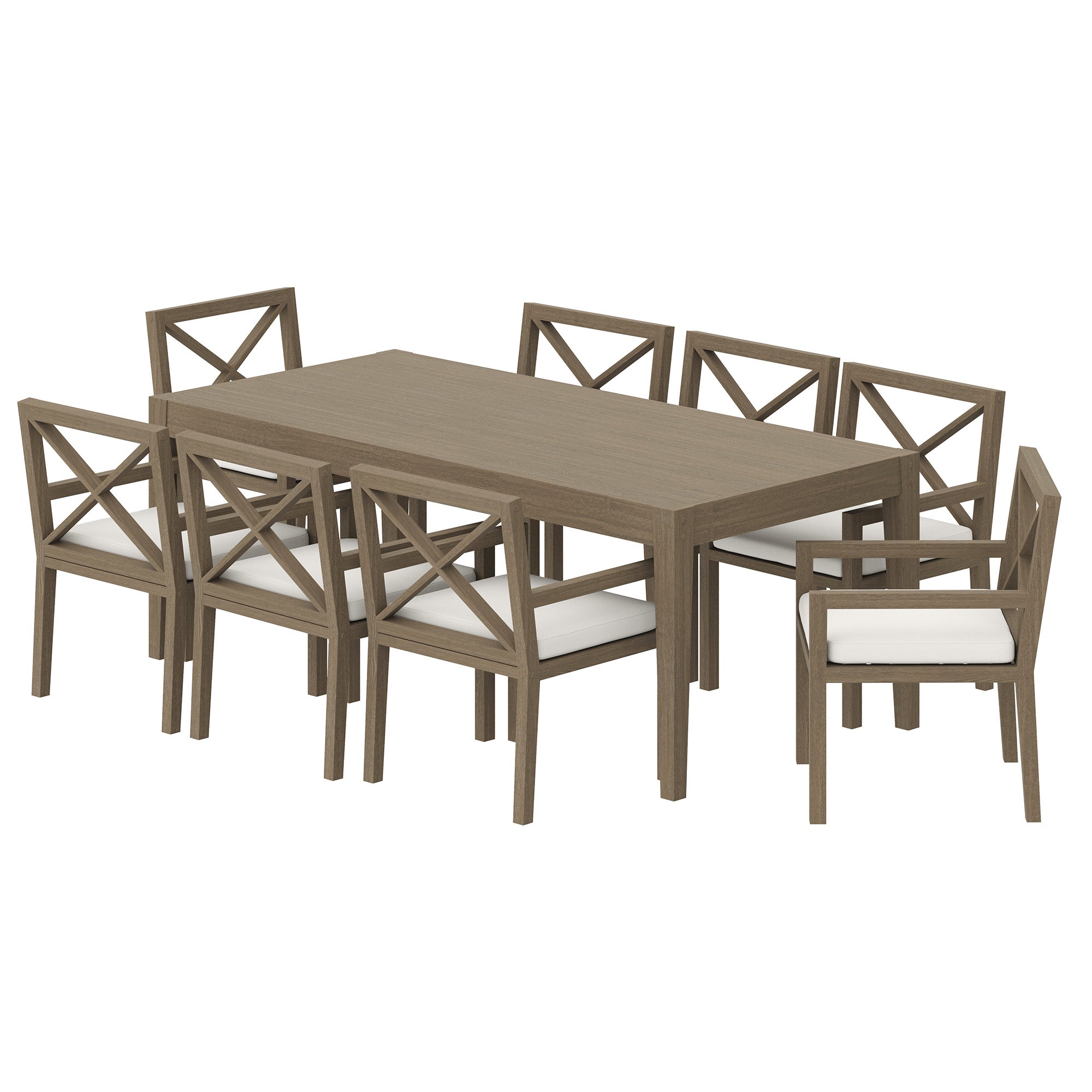 Eastern 9 Piece Teak Wood Dining Set