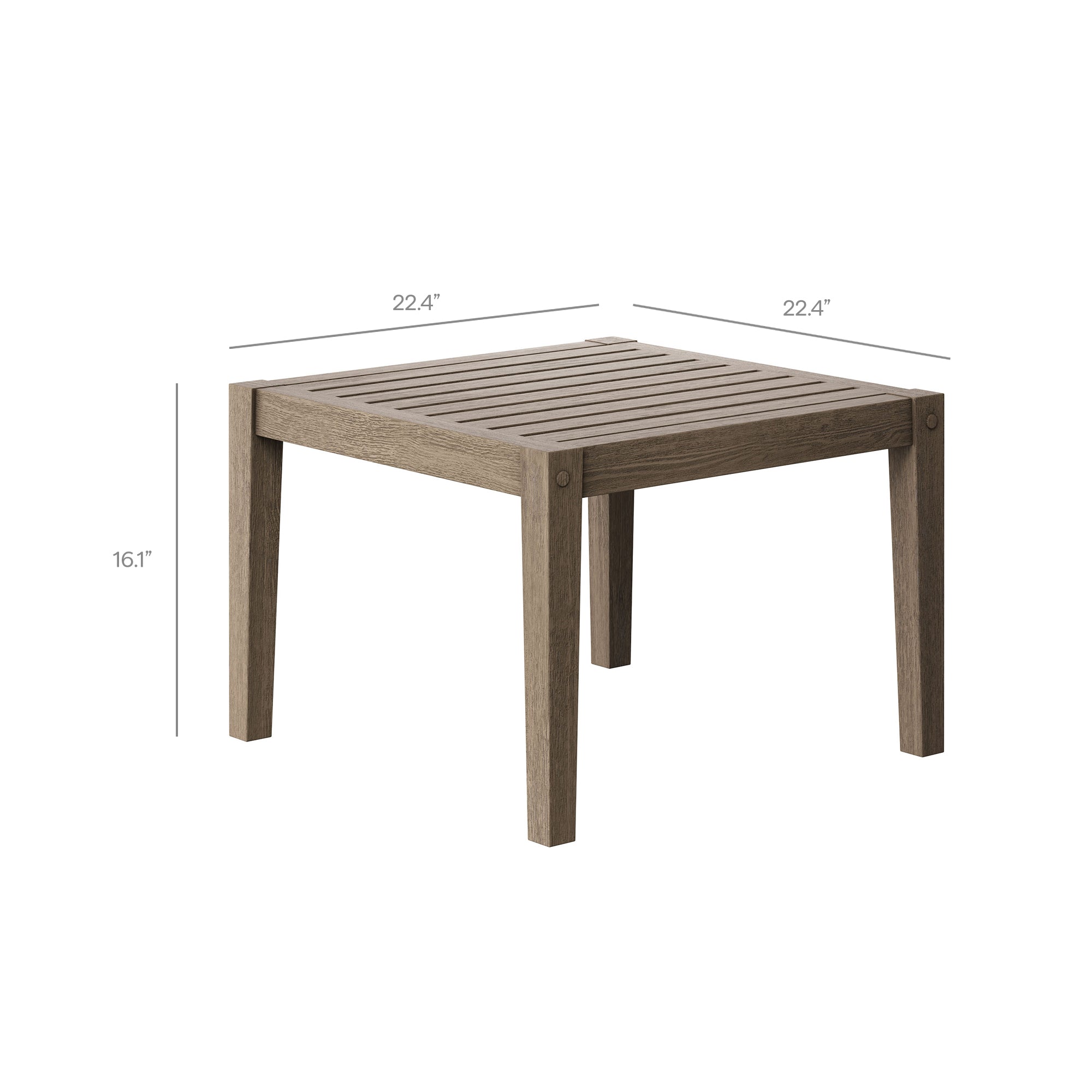 Eastern 5 Piece Outdoor Teak Wood Set- 2 chairs, 1 Sofa, Ottoman