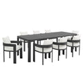 Tulsa 9 Piece Aluminum Dining Set with Extendable Table