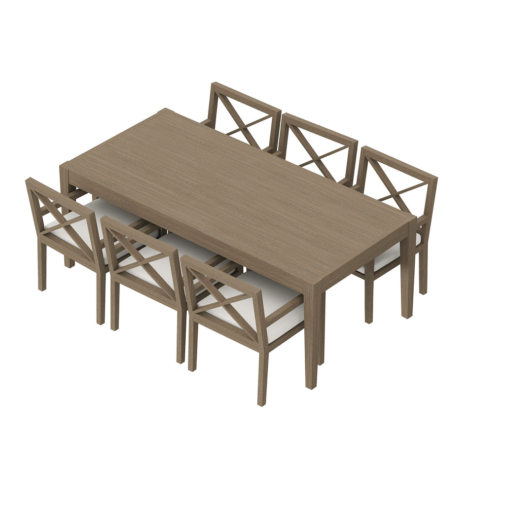 Eastern 7 Piece Outdoor Teak Dining Set