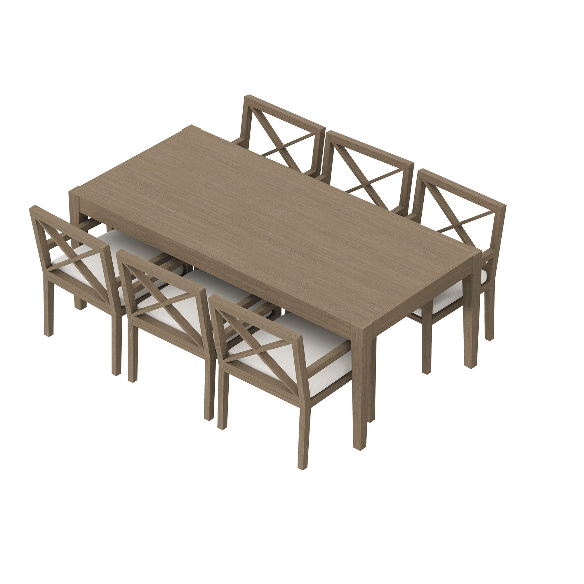 Eastern 7 Piece Outdoor Teak Dining Set