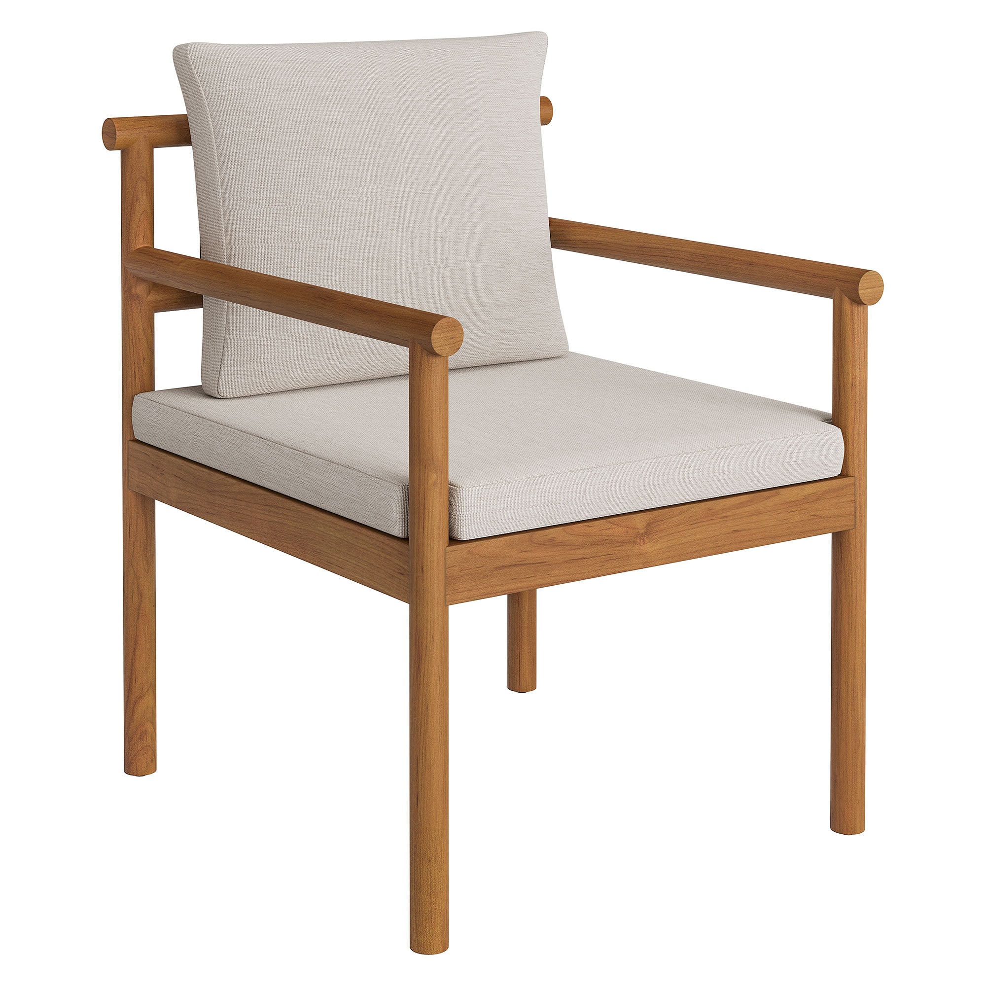 Melany Outdoor Teak Rope Dining Chair