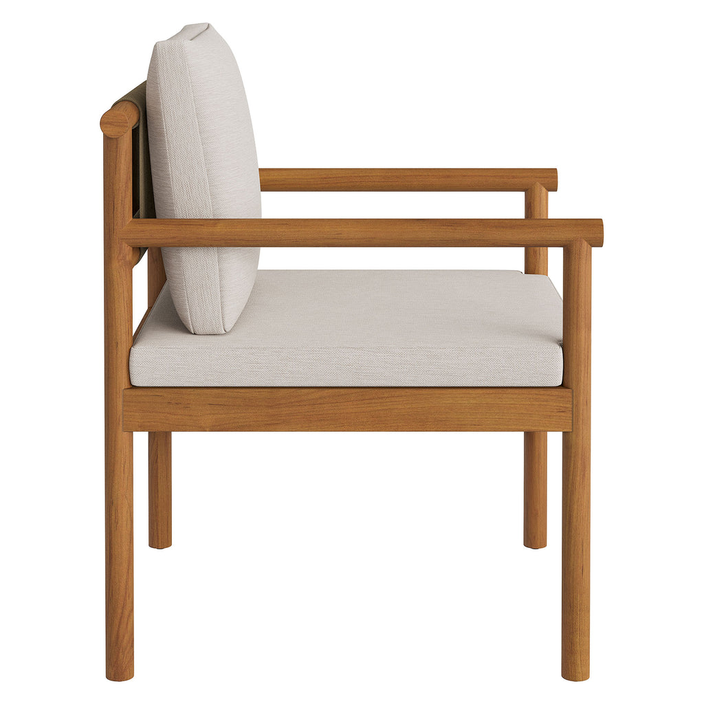 Melany Outdoor Teak Rope Dining Chair