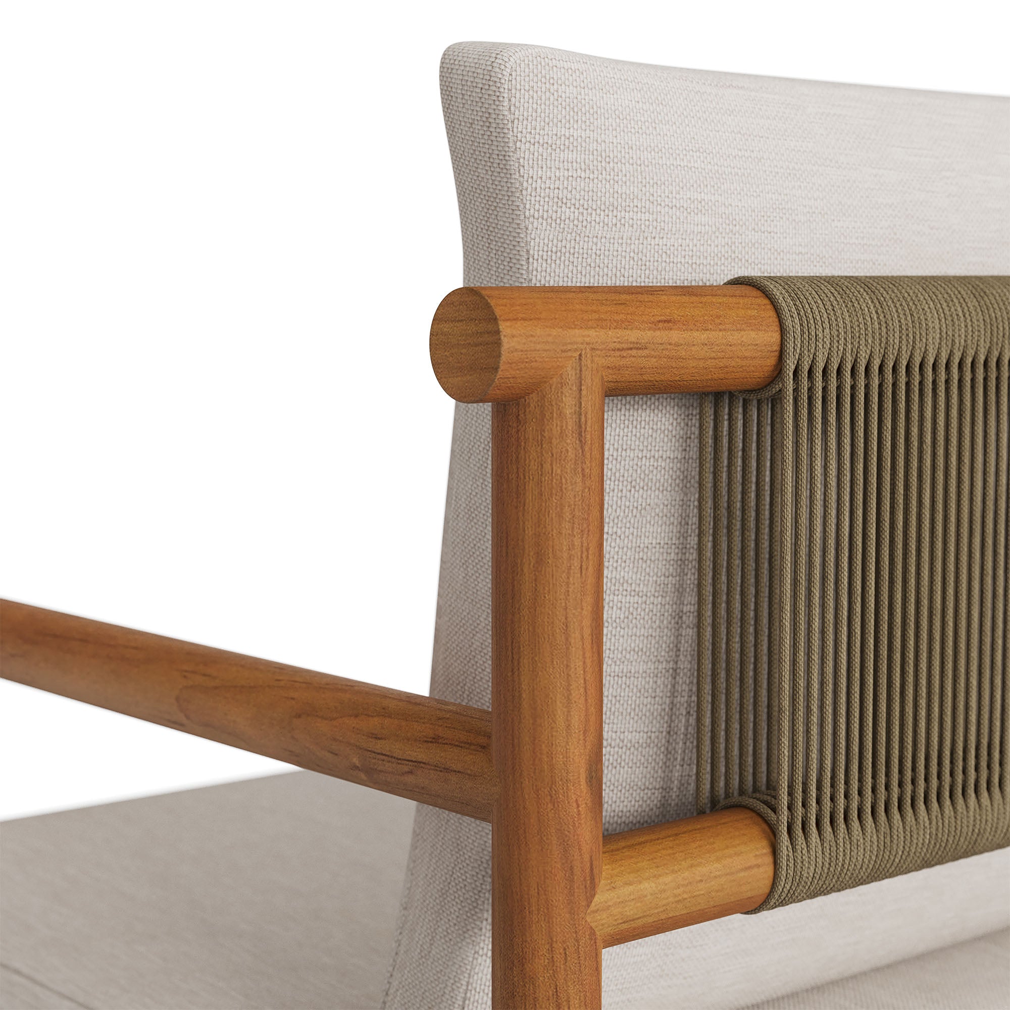 Melany Outdoor Teak Rope Dining Chair