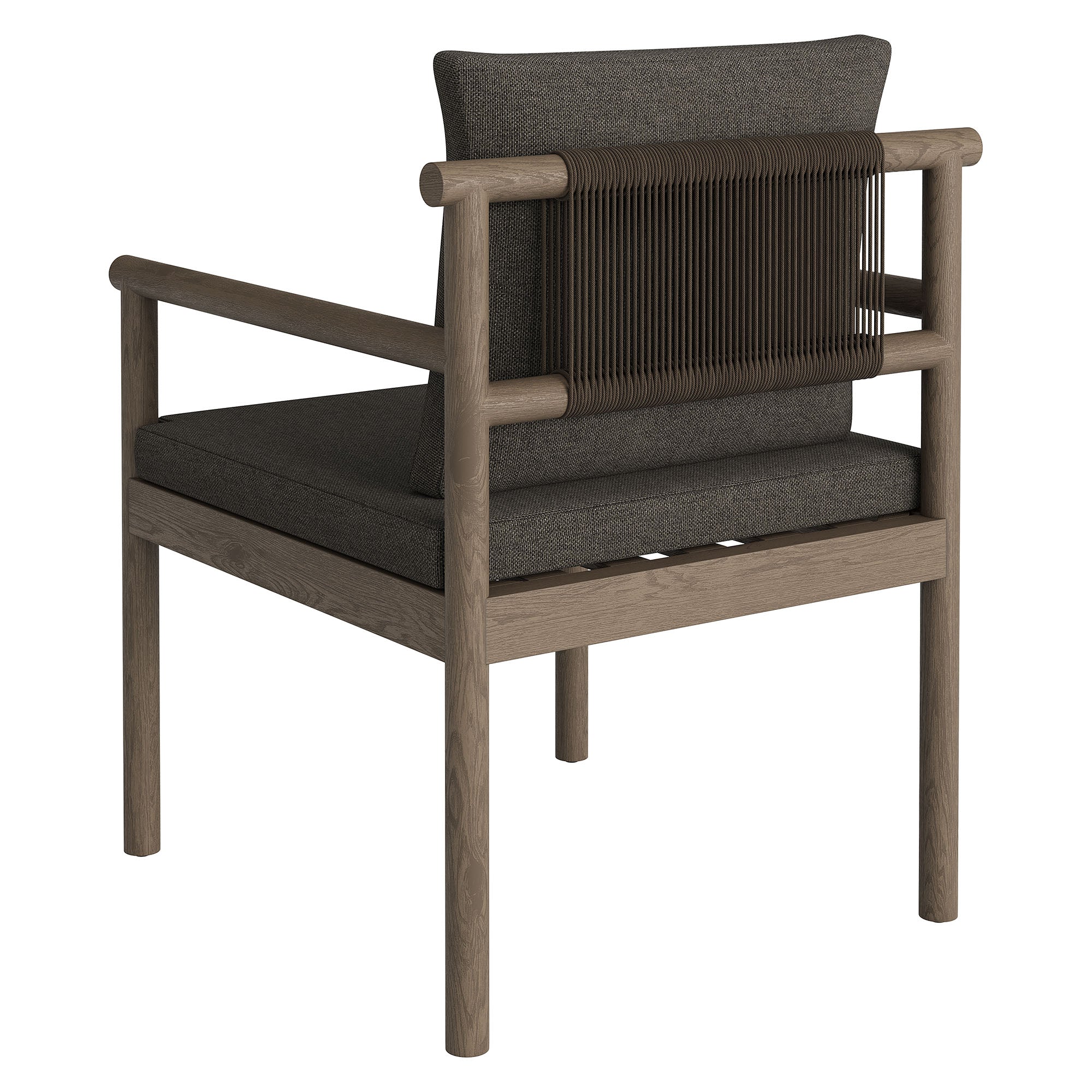 Melany Outdoor Teak Rope Dining Chair