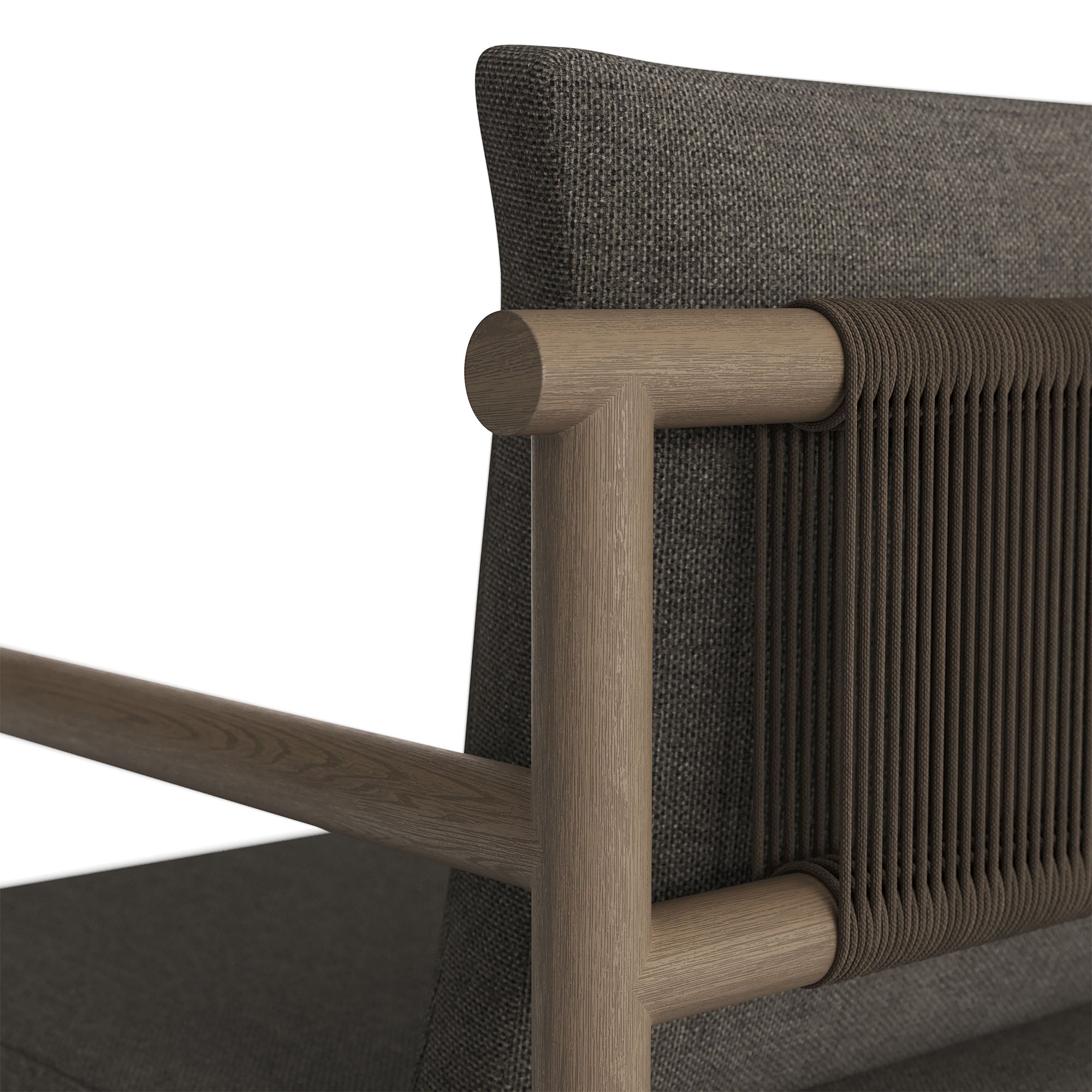 Melany Outdoor Teak Rope Dining Chair