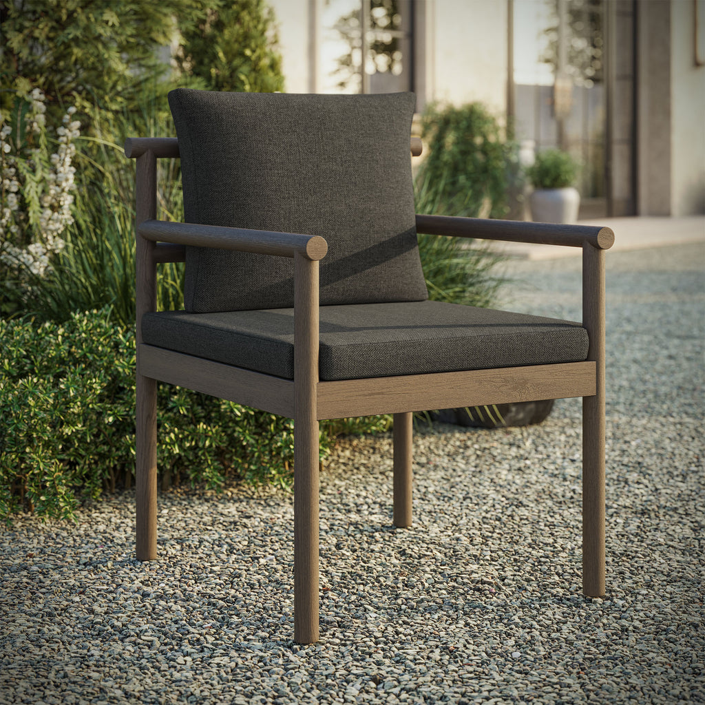 Melany Outdoor Teak Rope Dining Chair