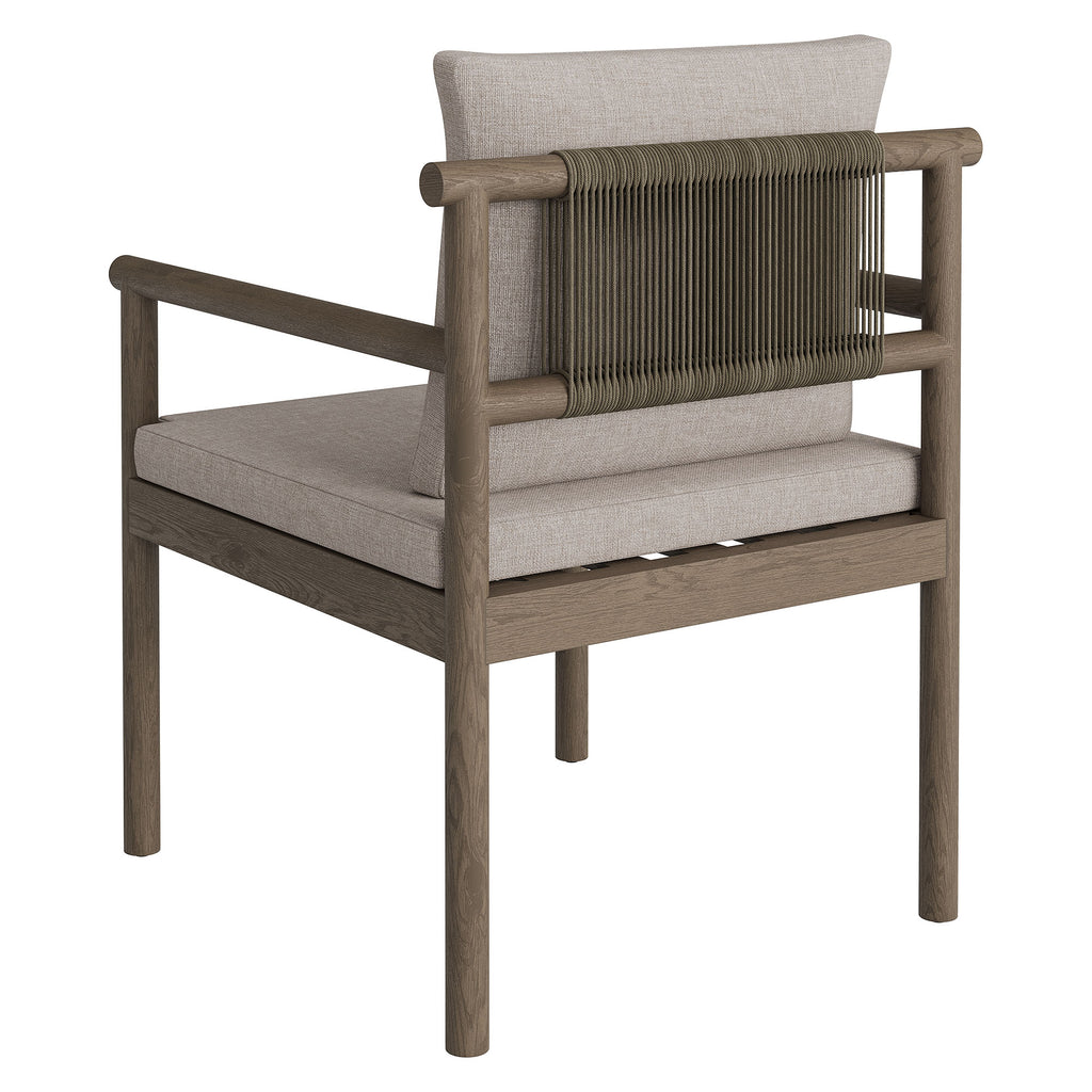 Melany Outdoor Teak Rope Dining Chair