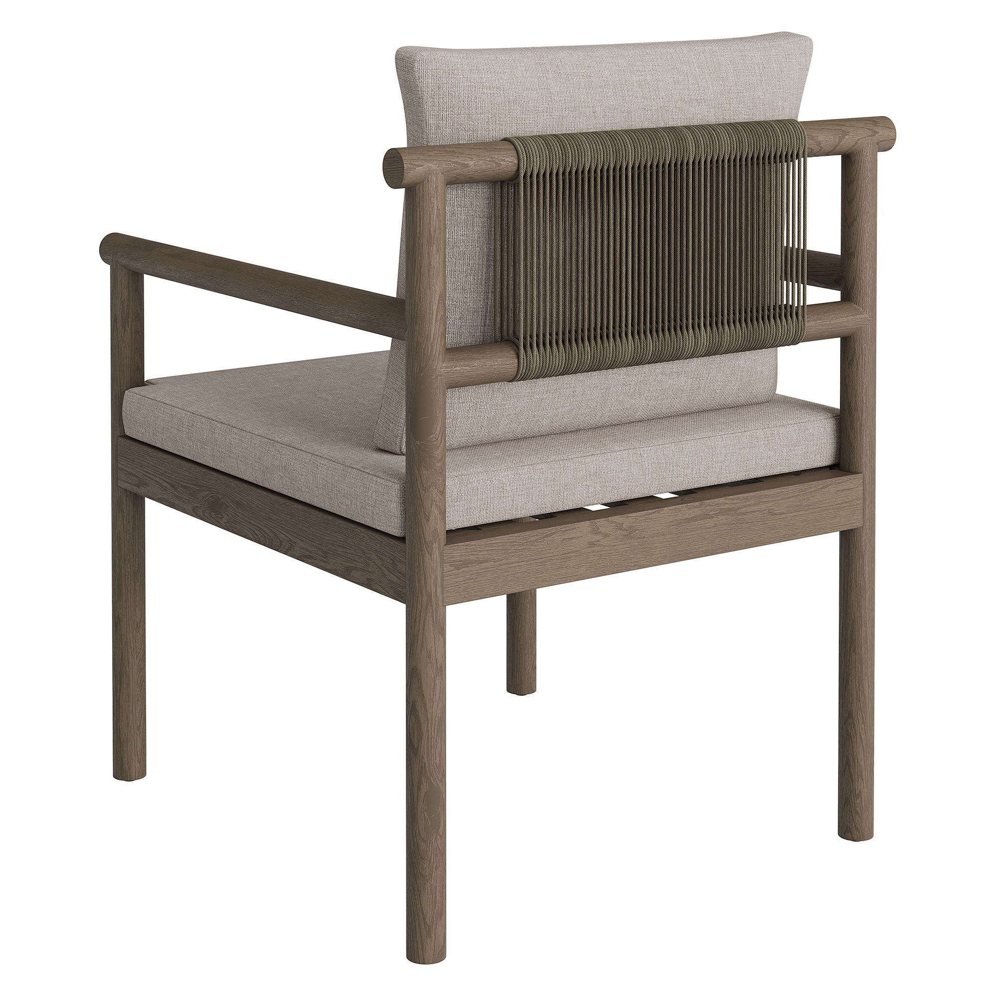 Melany Outdoor Teak Rope Dining Chair