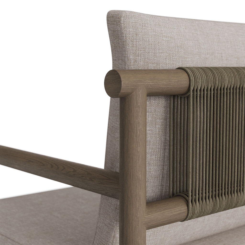 Melany Outdoor Teak Rope Dining Chair