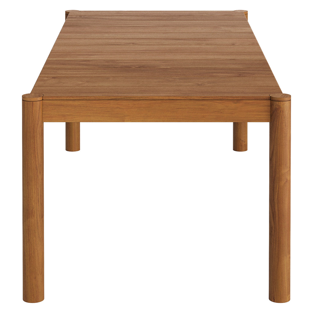 Eli 89 Inch Outdoor Teak Wood Dining Table
