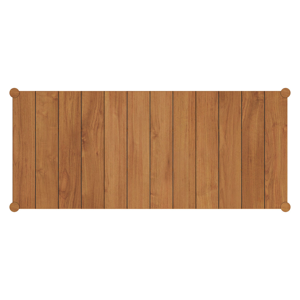 Eli 89 Inch Outdoor Teak Wood Dining Table