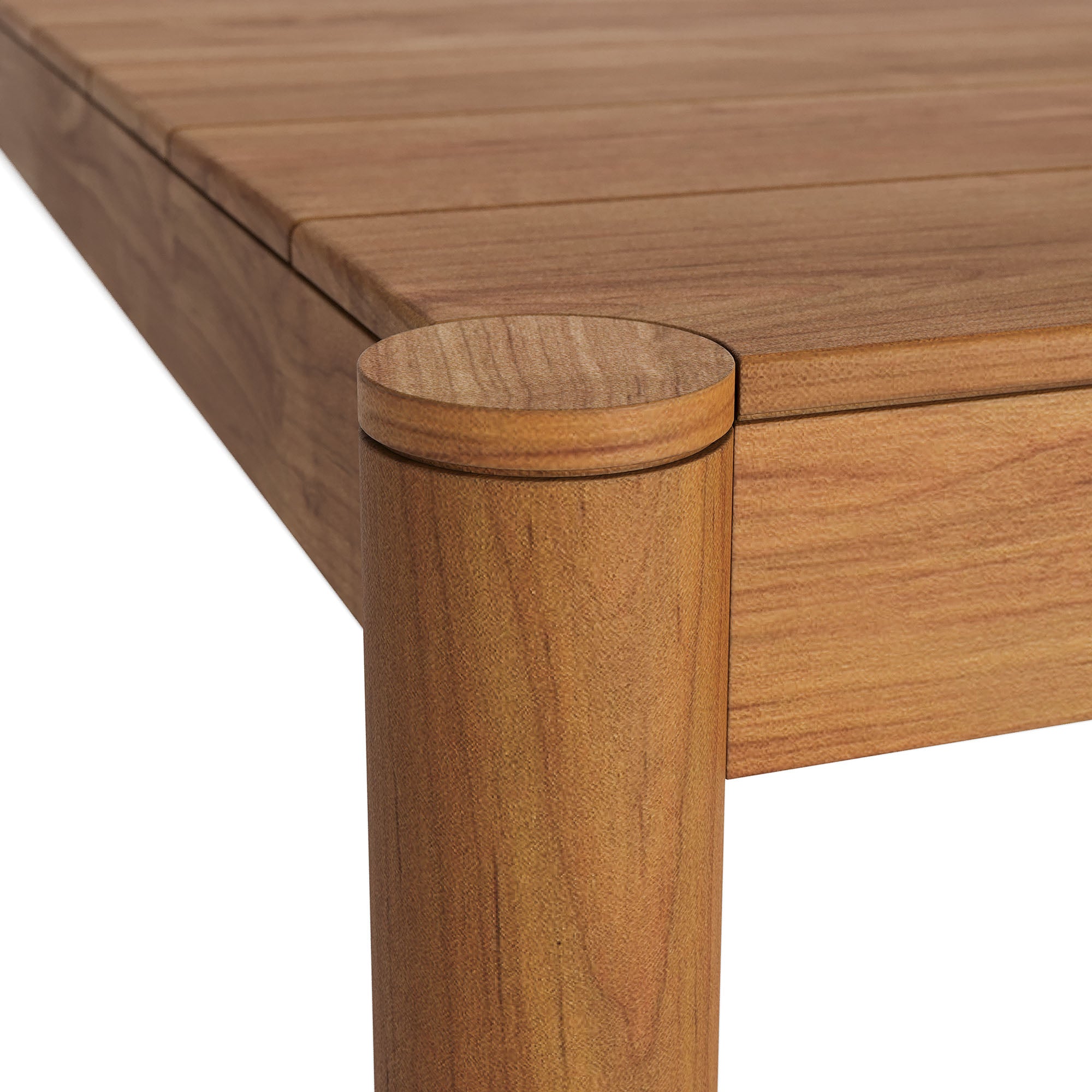Eli 89 Inch Outdoor Teak Wood Dining Table