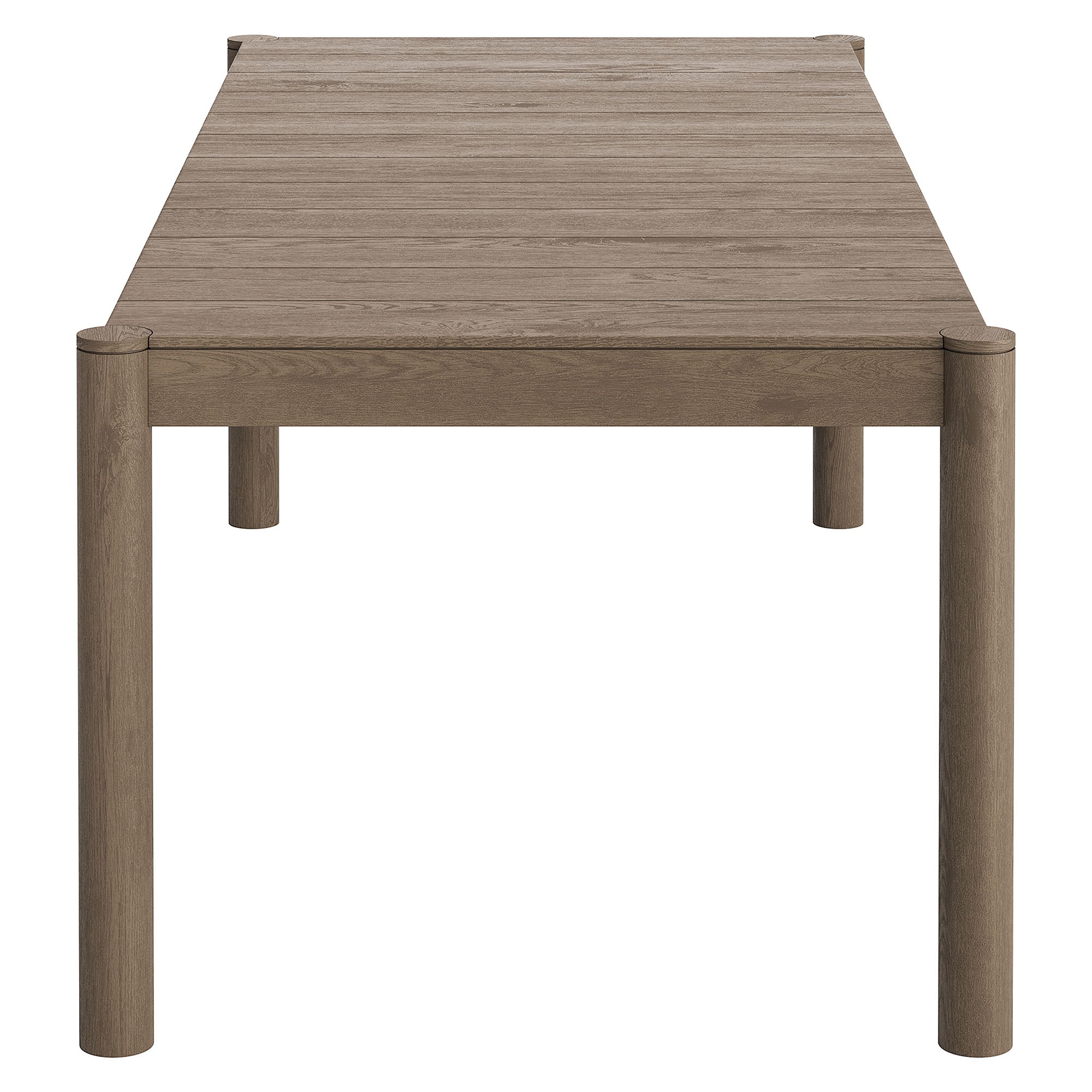 Eli 89 Inch Outdoor Teak Wood Dining Table
