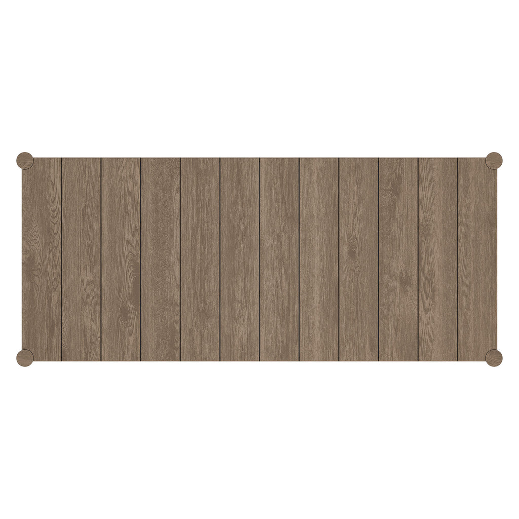 Eli 89 Inch Outdoor Teak Wood Dining Table