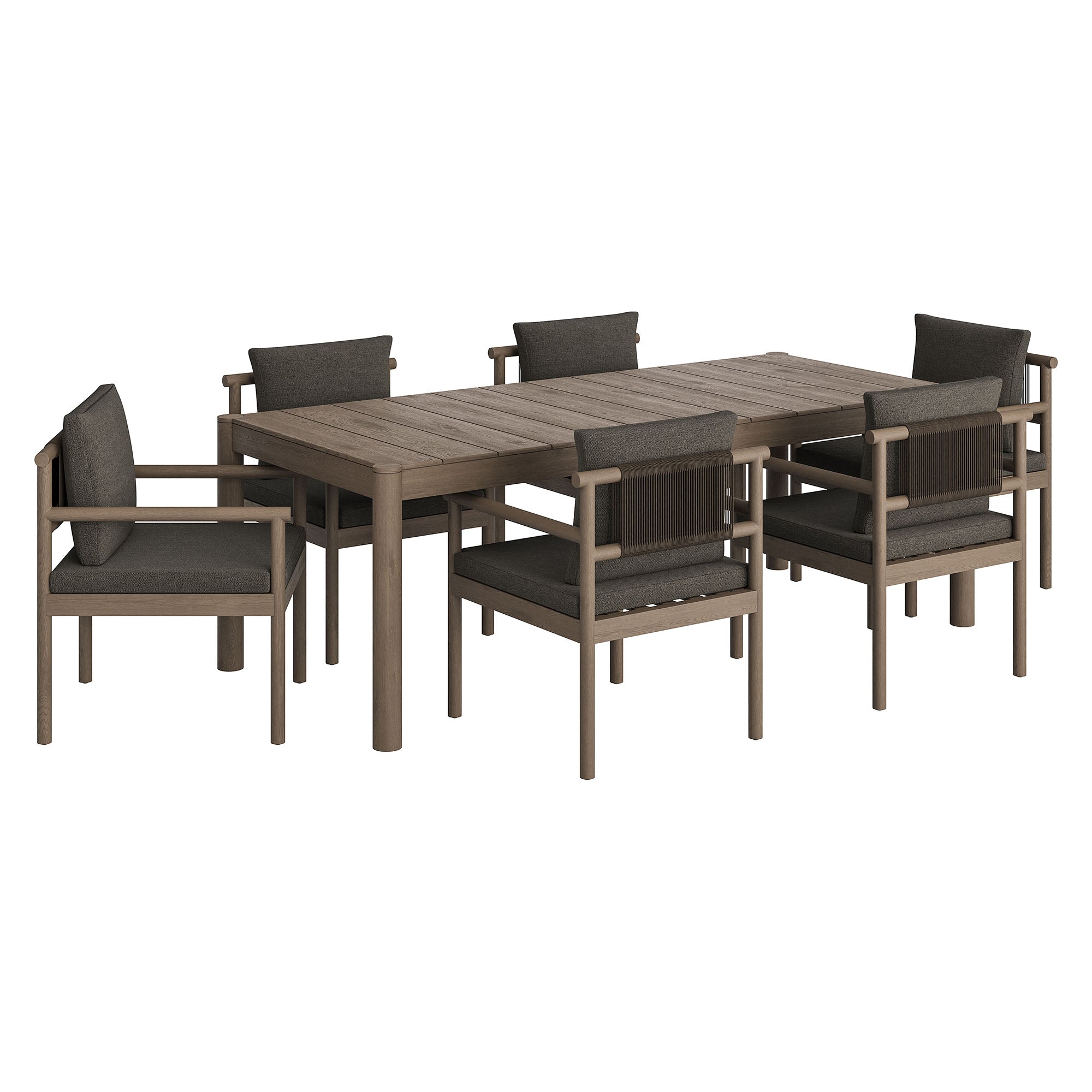 Melany 7 Piece Outdoor Teak Dining Set