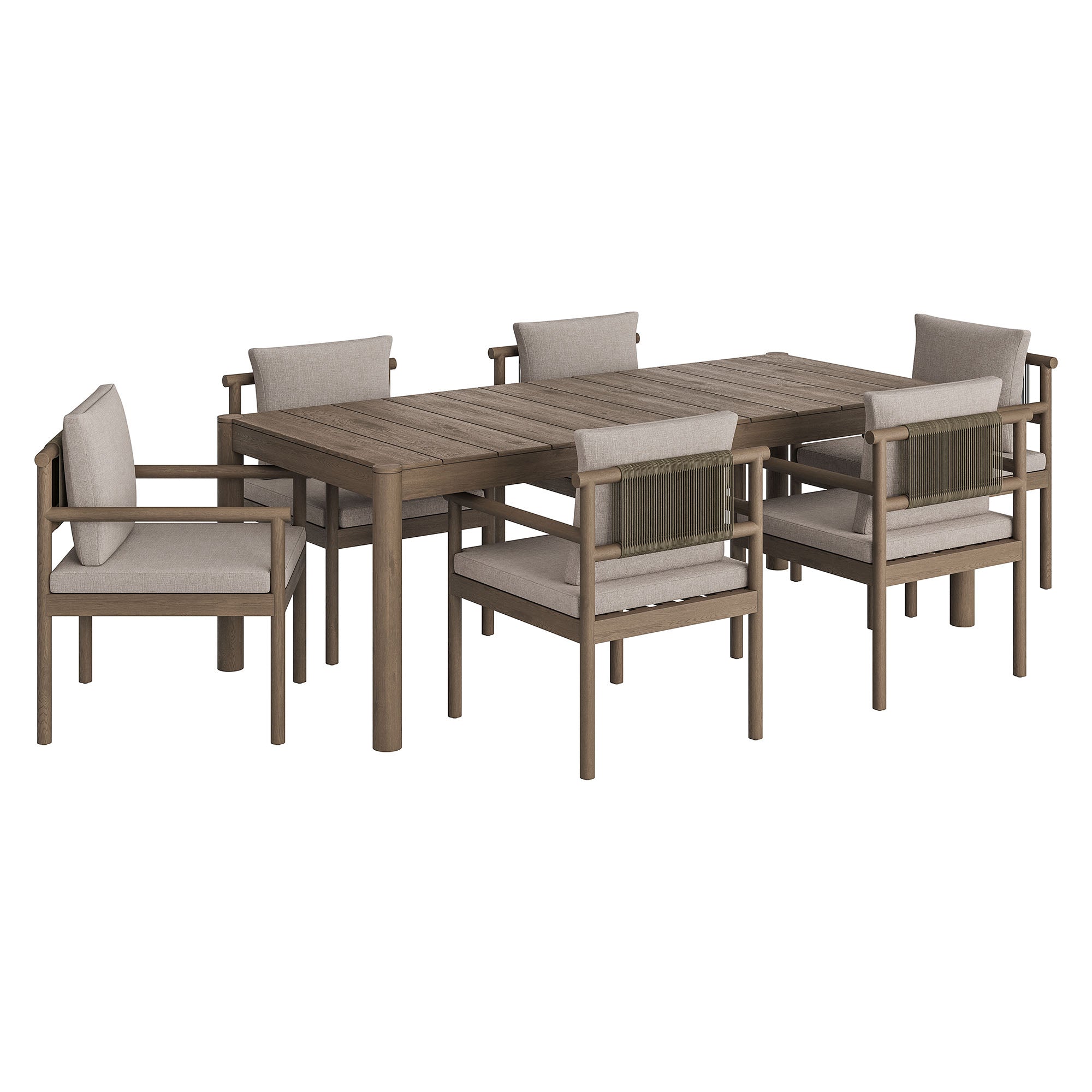 Melany 7 Piece Outdoor Teak Dining Set